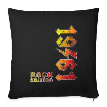 Birthday Rock Edition 1961 - Housse de coussin décorative 45 x 45 cm - noir - Devant