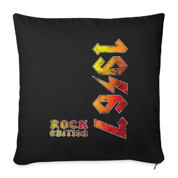 Geburtstag Rock Edition 1967 - Sofakissenbezug 45 x 45 cm - Schwarz - Vorne