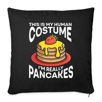 Pfannkuchen Food Lover Best Pancake Maker - Sofakissenbezug 45 x 45 cm - Schwarz - Vorne