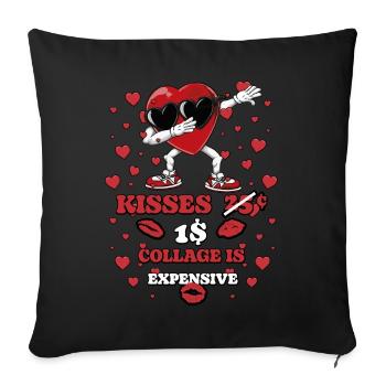 Dabbing Heart Breaker Drôle Messieurs Enfants Garçons - Housse de coussin décorative 45 x 45 cm - noir - Devant