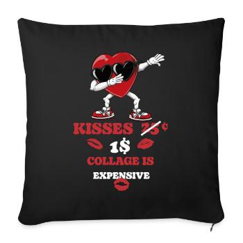 Dabbing Heart Breaker Drôle Messieurs Enfants Garçons - Housse de coussin décorative 45 x 45 cm - noir - Devant