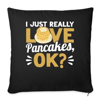 Pfannkuchen Food Lover Best Pancake Maker - Sofakissenbezug 45 x 45 cm - Schwarz - Vorne