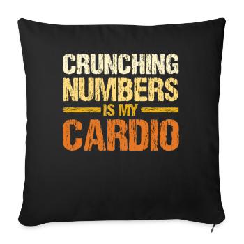 Accountant Gift Accounting Tax Cpa - Sofa pillowcase 17,3'' x 17,3'' (45 x 45 cm) - black - Front