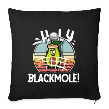 Volley-ball - Housse de coussin décorative 45 x 45 cm - noir - Devant