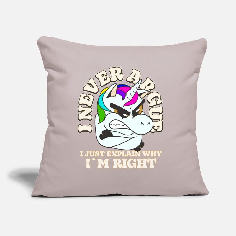Je ne discute pas, j’explique simplement pourquoi Housse de coussin décorative 45 x 45 cm