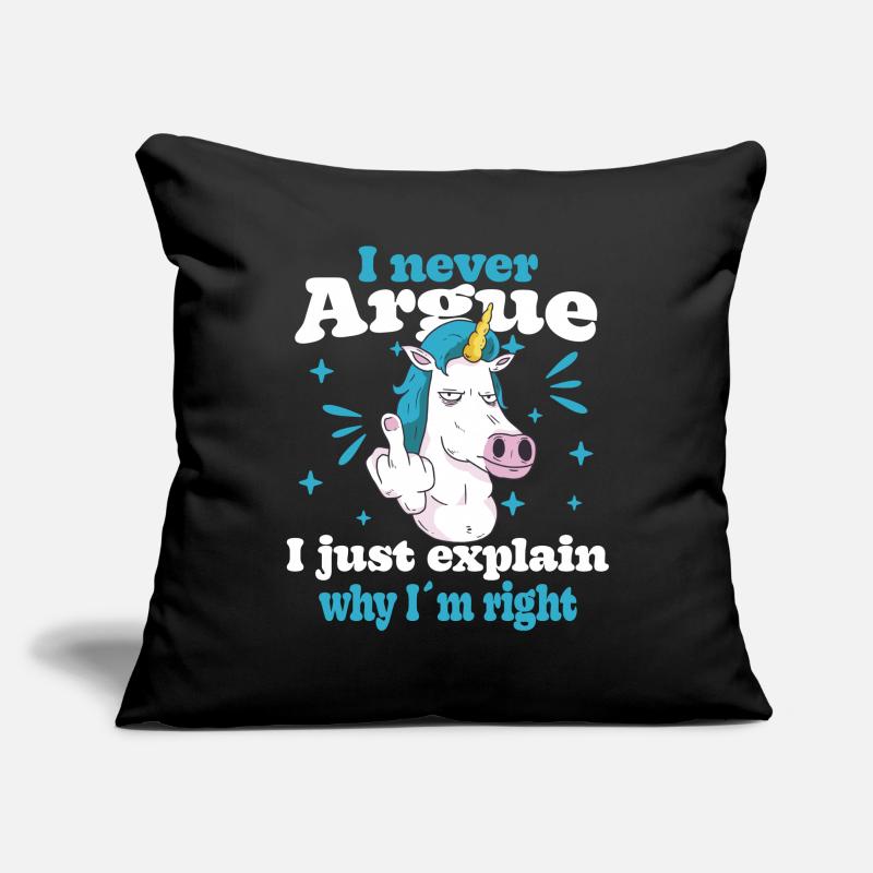 Je ne discute pas, j’explique simplement pourquoi Housse de coussin décorative 45 x 45 cm