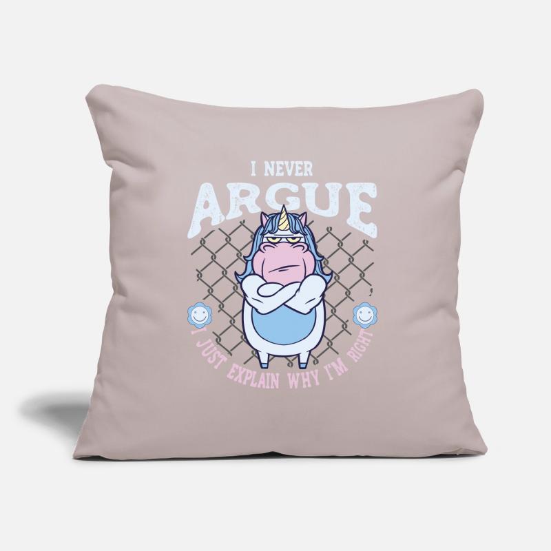 Je ne discute pas, j’explique simplement pourquoi Housse de coussin décorative 45 x 45 cm