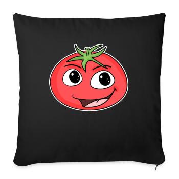 Tomato - Sofa pillowcase 17,3'' x 17,3'' (45 x 45 cm) - black - Front