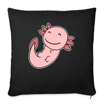 Axolotl Motif Enfants Mignons - Housse de coussin décorative 45 x 45 cm - noir - Devant