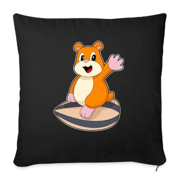 Hamster Seeds - Sofa pillowcase 17,3'' x 17,3'' (45 x 45 cm) - black - Front