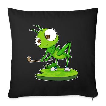 Caterpillar Field Hockey Field Hockey Stick Sports - Sofa pillowcase 17,3'' x 17,3'' (45 x 45 cm) - black - Front