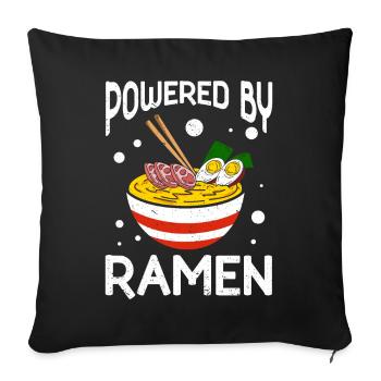 Ramen Nudelsuppe Japanische Kawaii Geschenk Ramen - Sofakissenbezug 45 x 45 cm - Schwarz - Vorne