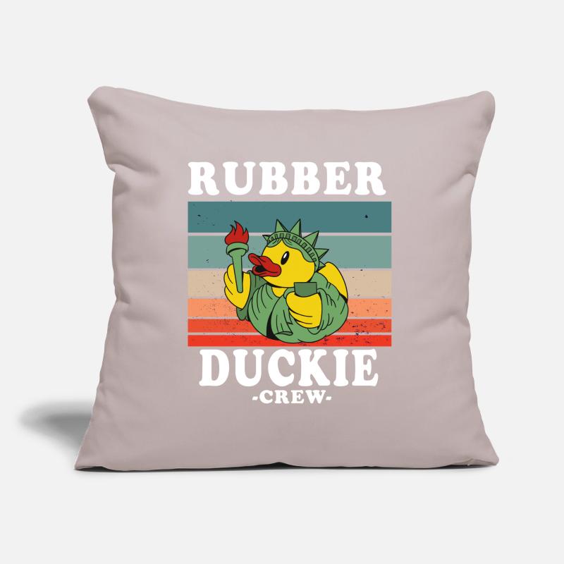 Rubber Duck Yellow Duck Crew Bathing Ducks Ducks Sofa pillowcase 17,3'' x 17,3'' (45 x 45 cm)