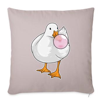Ente Kaugummi - Sofakissenbezug 45 x 45 cm - helles Taupe - Vorne