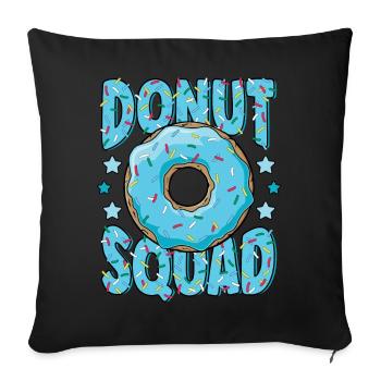 Blue Donut Squad Sprinkles Donut Lover Matching - Sofa pillowcase 17,3'' x 17,3'' (45 x 45 cm) - black - Front
