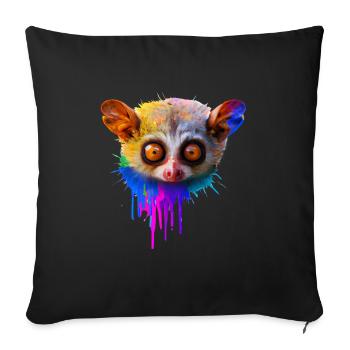 Conception Tarsier - Housse de coussin décorative 45 x 45 cm - noir - Devant