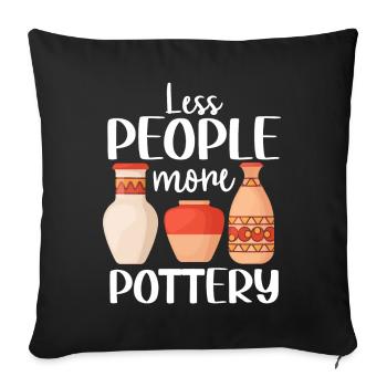 Ceramic Oven Cermaicist Ceramic Clay Oven Pot - Sofa pillowcase 17,3'' x 17,3'' (45 x 45 cm) - black - Front
