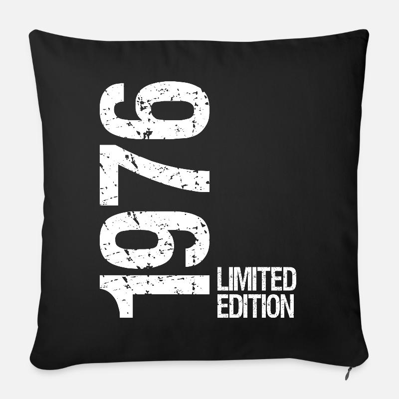 1976 limited edition - Sofakissenbezug 45 x 45 cm - Schwarz