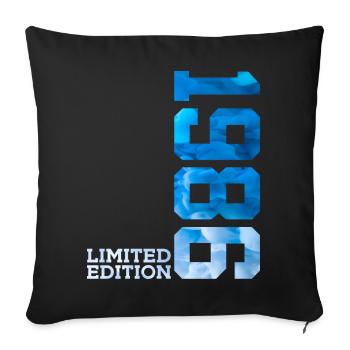 40E ANNIVERSAIRE ÉDITION LIMITÉE 1986 - Housse de coussin décorative 45 x 45 cm - noir - Devant