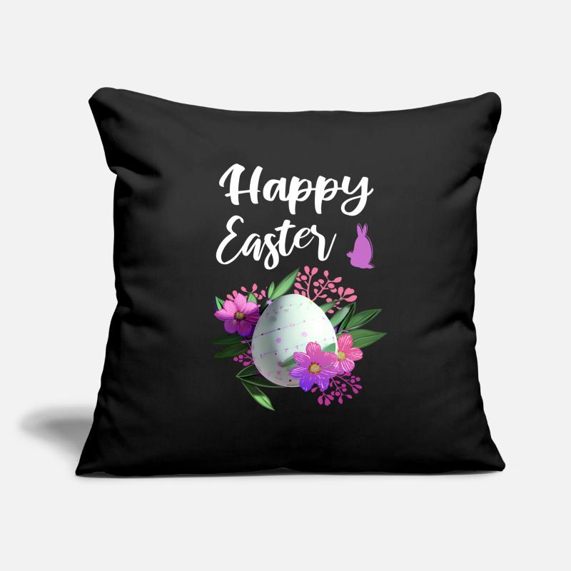 Happy Easter Flowers Easter Egg Sofa pillowcase 17,3'' x 17,3'' (45 x 45 cm)