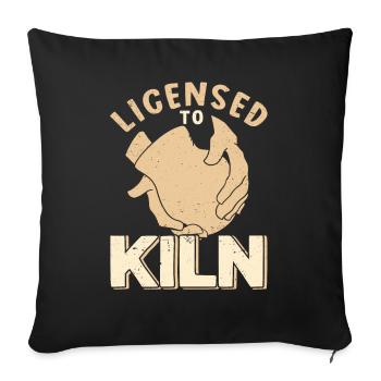 Ceramic Oven Cermaicist Ceramic Clay Oven Pot - Sofa pillowcase 17,3'' x 17,3'' (45 x 45 cm) - black - Front