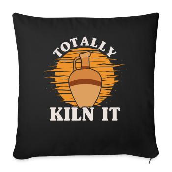 Ceramic Oven Cermaicist Ceramic Clay Oven Pot - Sofa pillowcase 17,3'' x 17,3'' (45 x 45 cm) - black - Front