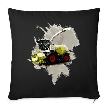 Combine Harvester Claas LEXION 8700 - Sofa pillowcase 17,3'' x 17,3'' (45 x 45 cm) - black - Front