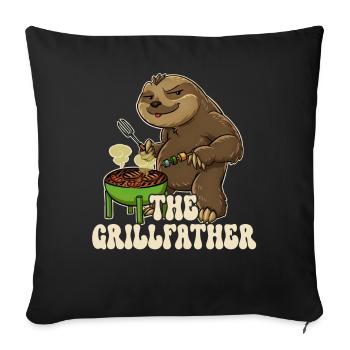 Grillkönig Grillmeister Grilltongs Grill Tongs Grill - Sofa pillowcase 17,3'' x 17,3'' (45 x 45 cm) - black - Front
