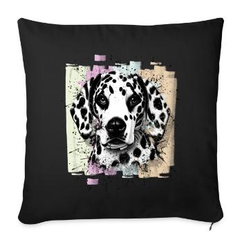 Dalmate - Housse de coussin décorative 45 x 45 cm - noir - Devant