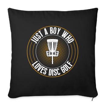 Discgolf Disc Golf - Housse de coussin décorative 45 x 45 cm - noir - Devant