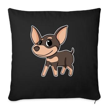 Chihuahua Dog Breed Dog Dogs - Sofa pillowcase 17,3'' x 17,3'' (45 x 45 cm) - black - Front