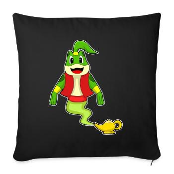 Frog Genie - Sofa pillowcase 17,3'' x 17,3'' (45 x 45 cm) - black - Front