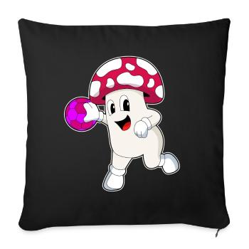 Pilz Handballeur Handball Handball - Housse de coussin décorative 45 x 45 cm - noir - Devant