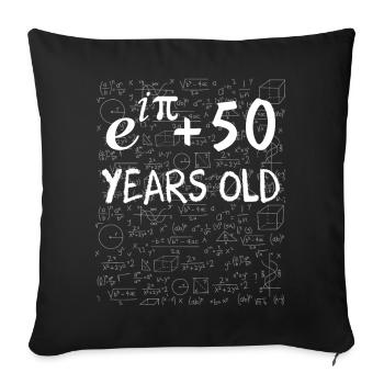 49th Birthday 49 Years Euler Identity Math Gift - Sofa pillowcase 17,3'' x 17,3'' (45 x 45 cm) - black - Front