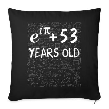 52nd Birthday 52 Years Euler Identity Math Gift - Sofa pillowcase 17,3'' x 17,3'' (45 x 45 cm) - black - Front