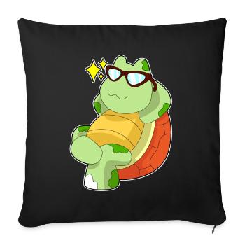 Turtle Sunglasses - Sofa pillowcase 17,3'' x 17,3'' (45 x 45 cm) - black - Front