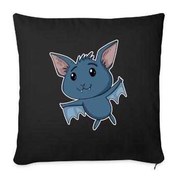 Chauve-souris - Housse de coussin décorative 45 x 45 cm - noir - Devant