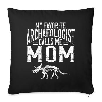 Archaeologist Gift Archaeology - Sofa pillowcase 17,3'' x 17,3'' (45 x 45 cm) - black - Front