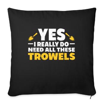 Archaeologist Gift Archaeology - Sofa pillowcase 17,3'' x 17,3'' (45 x 45 cm) - black - Front