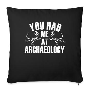Archaeologist Gift Archaeology - Sofa pillowcase 17,3'' x 17,3'' (45 x 45 cm) - black - Front