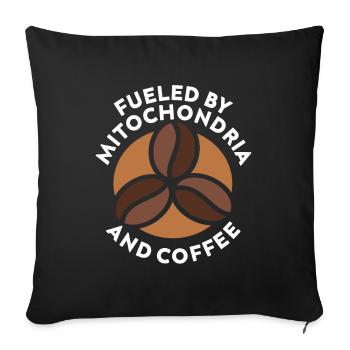 Biologiste Cadeau Biologie - Housse de coussin décorative 45 x 45 cm - noir - Devant
