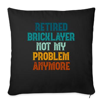 Mason Gift Profession Saying Mason - Sofa pillowcase 17,3'' x 17,3'' (45 x 45 cm) - black - Front
