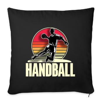 Handball Handball players - Sofa pillowcase 17,3'' x 17,3'' (45 x 45 cm) - black - Front