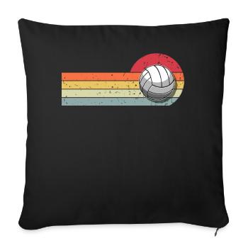 Volley-ball - Housse de coussin décorative 45 x 45 cm - noir - Devant