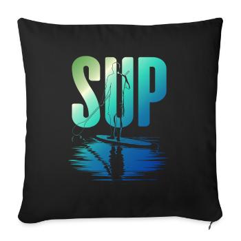 SUP - Sofakissenbezug 45 x 45 cm - Schwarz - Vorne