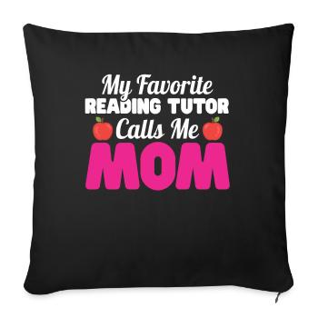 Tutor Gift Tutor - Sofa pillowcase 17,3'' x 17,3'' (45 x 45 cm) - black - Front