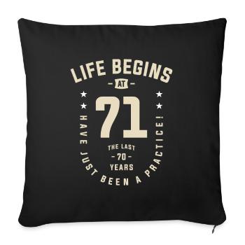 71 Years of Epic Beginnings - 71st Birthday - Sofa pillowcase 17,3'' x 17,3'' (45 x 45 cm) - black - Front
