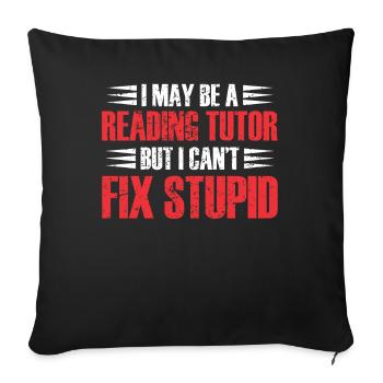 Tutor Gift Tutor - Sofa pillowcase 17,3'' x 17,3'' (45 x 45 cm) - black - Front