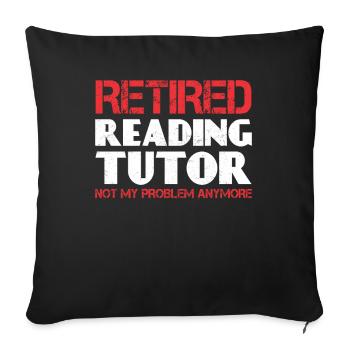 Tutor Gift Tutor - Sofa pillowcase 17,3'' x 17,3'' (45 x 45 cm) - black - Front