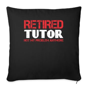 Tutor Gift Tutor - Sofa pillowcase 17,3'' x 17,3'' (45 x 45 cm) - black - Front